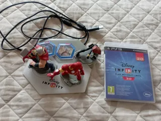 Consola PlayStation 3 PS3 Negra y Juego Disney Inf