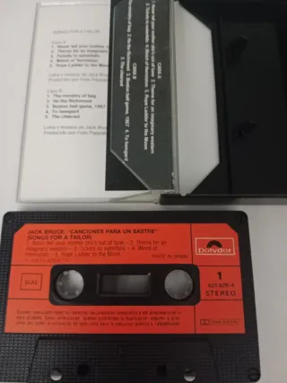 Cassette Jack Bruce Songs for a Tailor