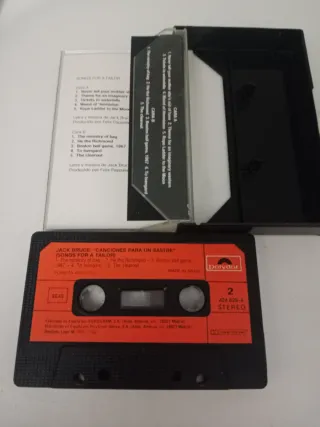 Cassette Jack Bruce Songs for a Tailor