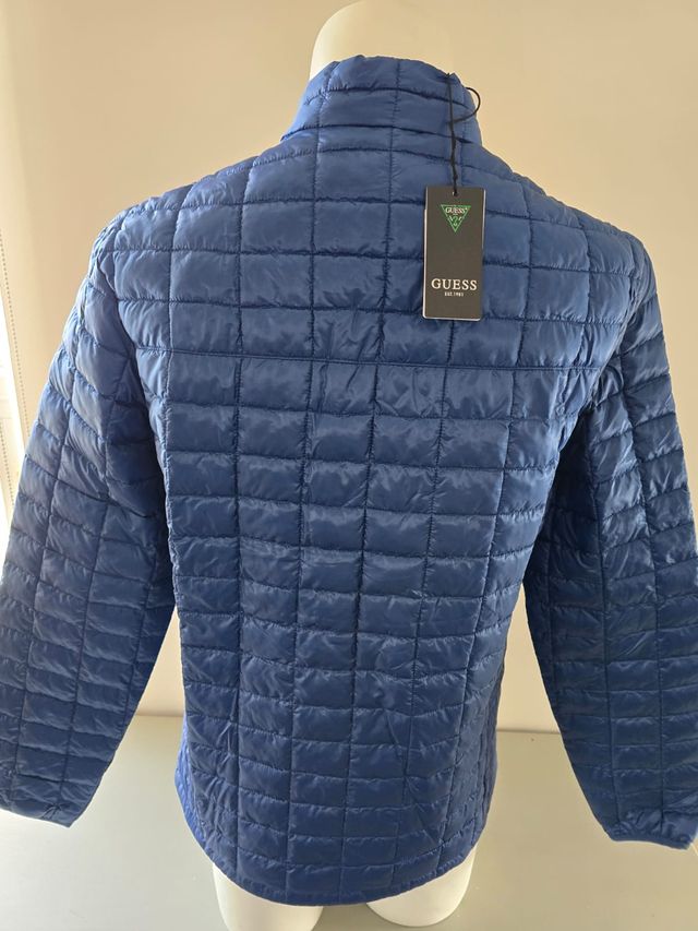 Chaqueta Guess Hombre Azul Nueva
