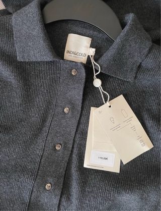 Vestido largo lana H&M Talla M