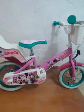 Bicicleta infantil rosa Minnie y Daisy