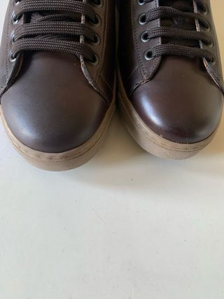 Snickers uomo vera pelle marrone