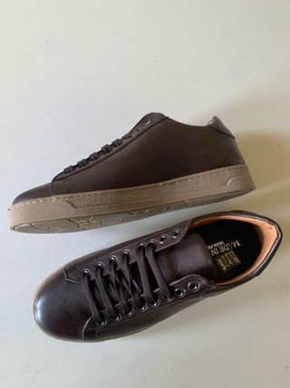 Snickers uomo vera pelle marrone