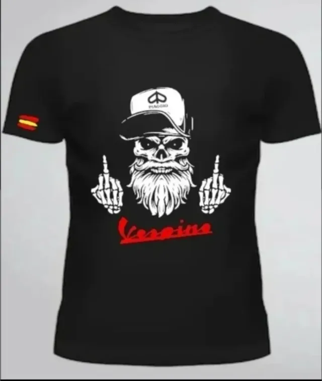Camiseta vespino calavera