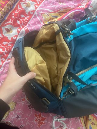 Mochila Trekking Quechua 50L Azul/Turquesa