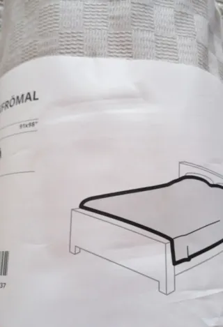 Copriletto matrimoniale IKEA STENFRÖMAL beige