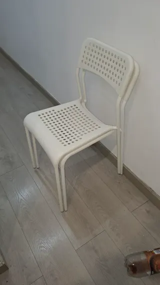 Confezione di 2 sedie impilabili bianche Ikea