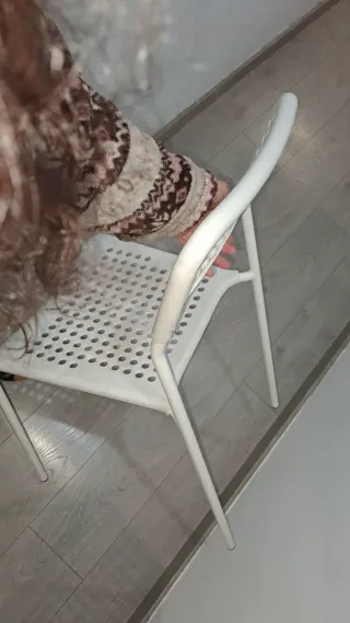 Confezione di 2 sedie impilabili bianche Ikea