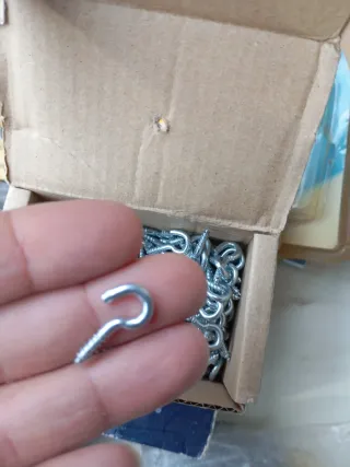 Lote de tornillos con argolla