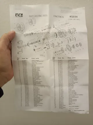 Carrete de pesca TACTICA KS51H