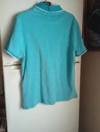 Polo CARAMELO Talla M/38/10 Azul Turquesa