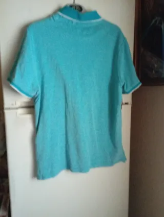 Polo CARAMELO Talla M/38/10 Azul Turquesa