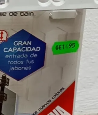 Scaffale in plastica bianco