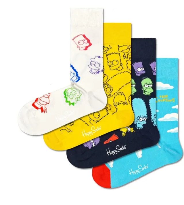 Happy Socks Simpsons 4 calcetines talla 36-40