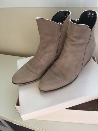 Botines Gabor Piel Beige
