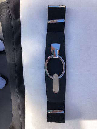 Cinturón Morgan elástico Negro con Tachuelas