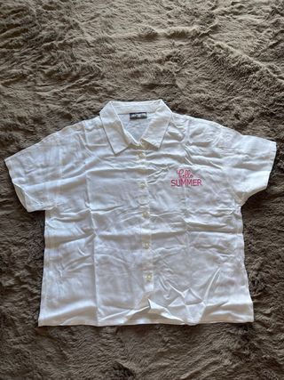 Camisa blanca de pepco destinion manga corta XXS
