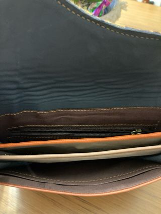 Bolso piel bandolera estampado print