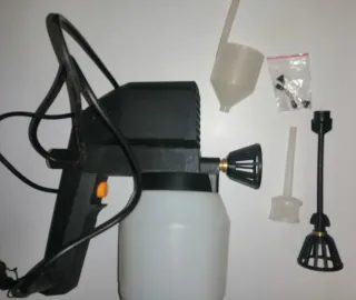 Pistola pulverizador vaso + accesorios