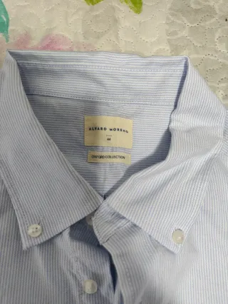 Camisa Álvaro Moreno Rayas Azul y Blanco