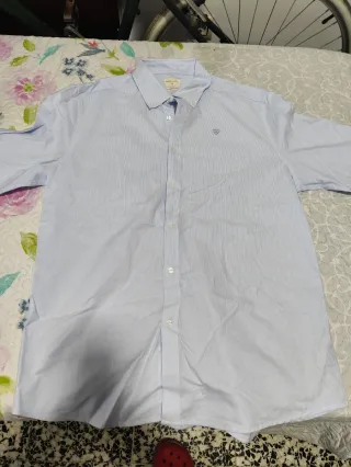 Camisa Álvaro Moreno Rayas Azul y Blanco