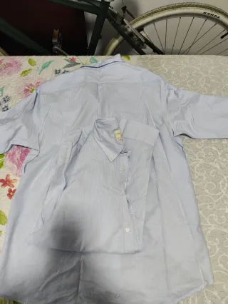 Camisa Álvaro Moreno Rayas Azul y Blanco