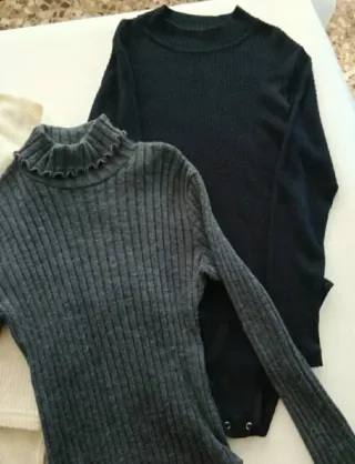 Lote 3 Bodys Jersey Manga Larga