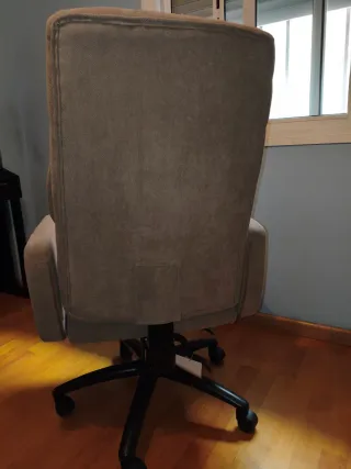 Silla de escritorio Conforama , color Beige y Gris