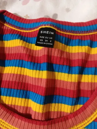 Top de rayas SHEIN XS