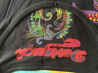 Vestido Desigual Negro Multicolor