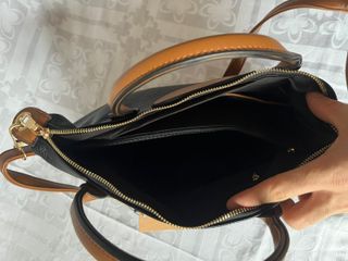 Bolso Longchamp Negro y Marrón Piel