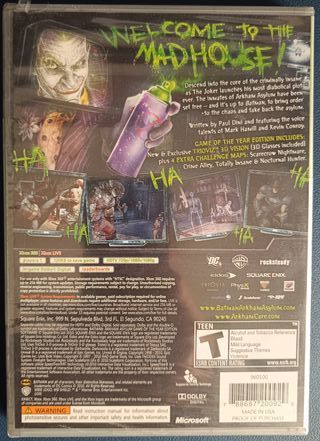 Batman Arkham Asylum GOTY XBox 360 Español