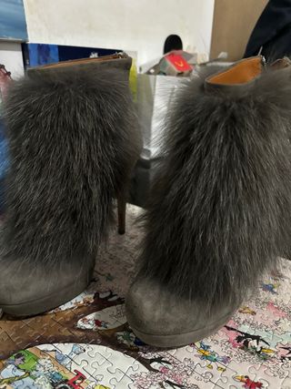 Stivaletti in pelle scamosciata di visione Gucci