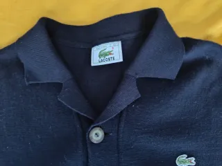 Cardigan Lacoste Clásico Negro Talla M(50)