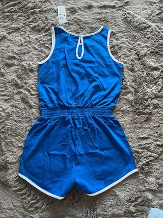 Mono deportivo azul con texto 11-12 años 152cm