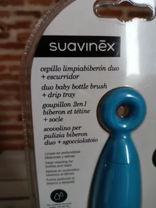 Cepillo Limpiabiberones Suavinex Duo + Escurridor