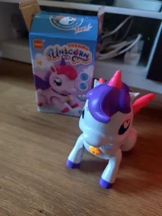 Unicornio Juguete Musical y Luminoso ideal gatear