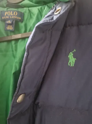 Plumífero Ralph Lauren Talla 10/12 Azul/Verde