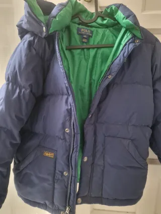 Plumífero Ralph Lauren Talla 10/12 Azul/Verde