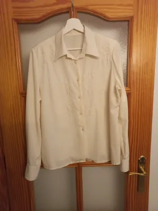 Camisa beige mujer T.46-48