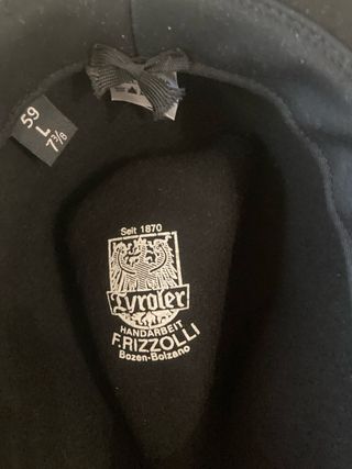 Cappello uomo stile tirolese nero