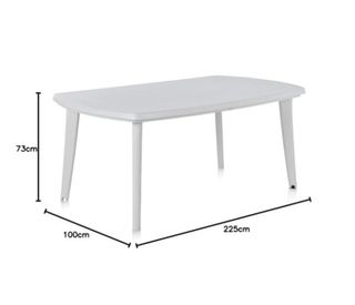 Mesa Comedor Blanca Plástico