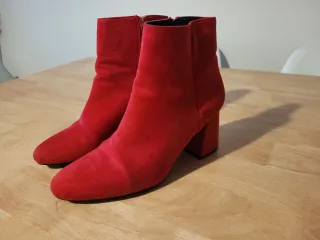 Botines rojos tacón mujer talla 41