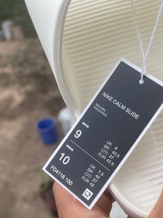 Ciabatte Nike Calm Slide Taglia 42 Bianche