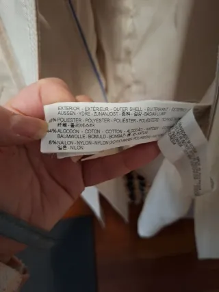 Gabardina Zara Beige Talla M