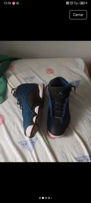Jordan 13 Negro y Azul