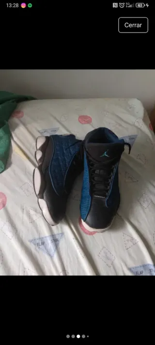 Jordan 13 Negro y Azul