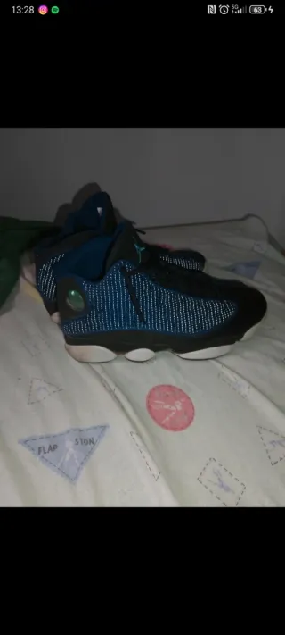 Jordan 13 Negro y Azul