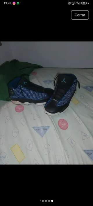 Jordan 13 Negro y Azul